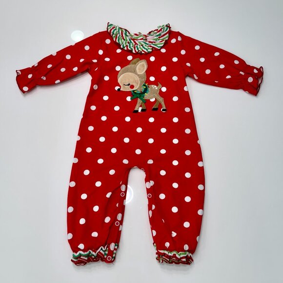 Holiday Polka Dot & Ruffle Jumper, 18M - Picture 6 of 6